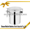 100% factory price stainless steel food container/food fresh box/crisper